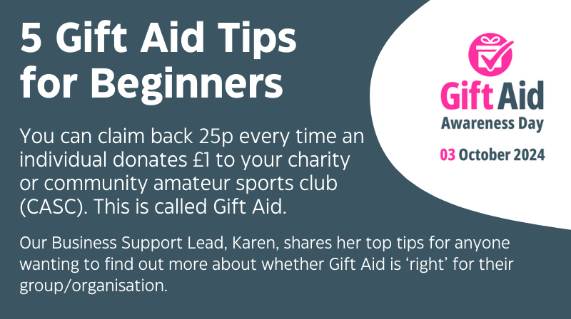 5 Gift Aid Tips for Beginners with Gift Aid Awareness Week logo